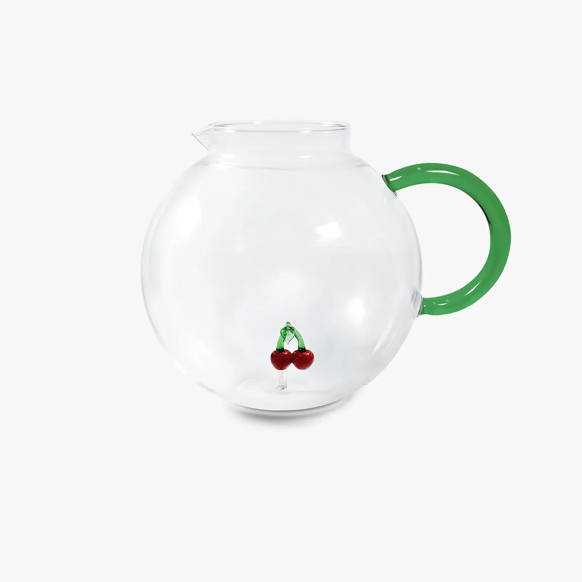 WD LifeStyle Borosilicate Glass Jug Cc 1.7 Lt Cherry Decoration