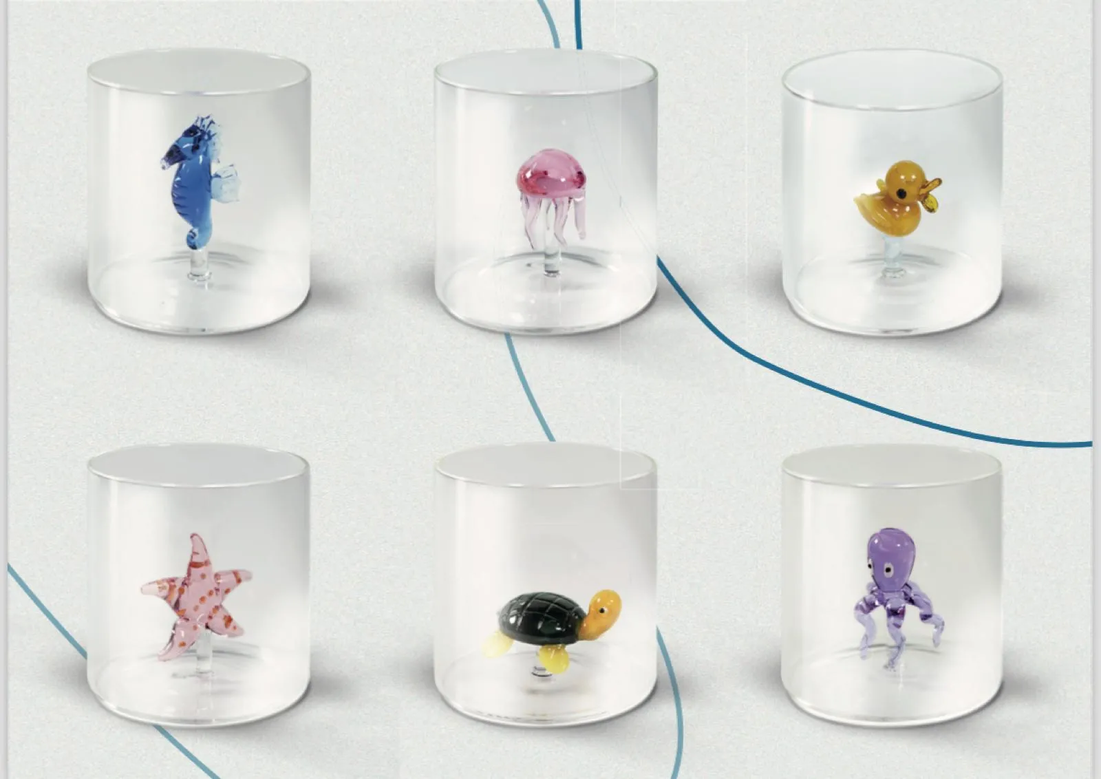 WD LifeStyle Monterey Glass Set Borosilicate Glass 6Pcs