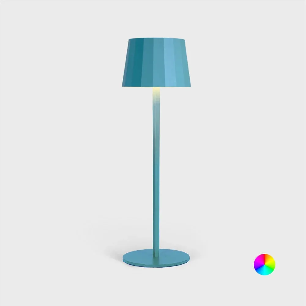 Wilma Rainbow Led Table Lamp Light Blue
