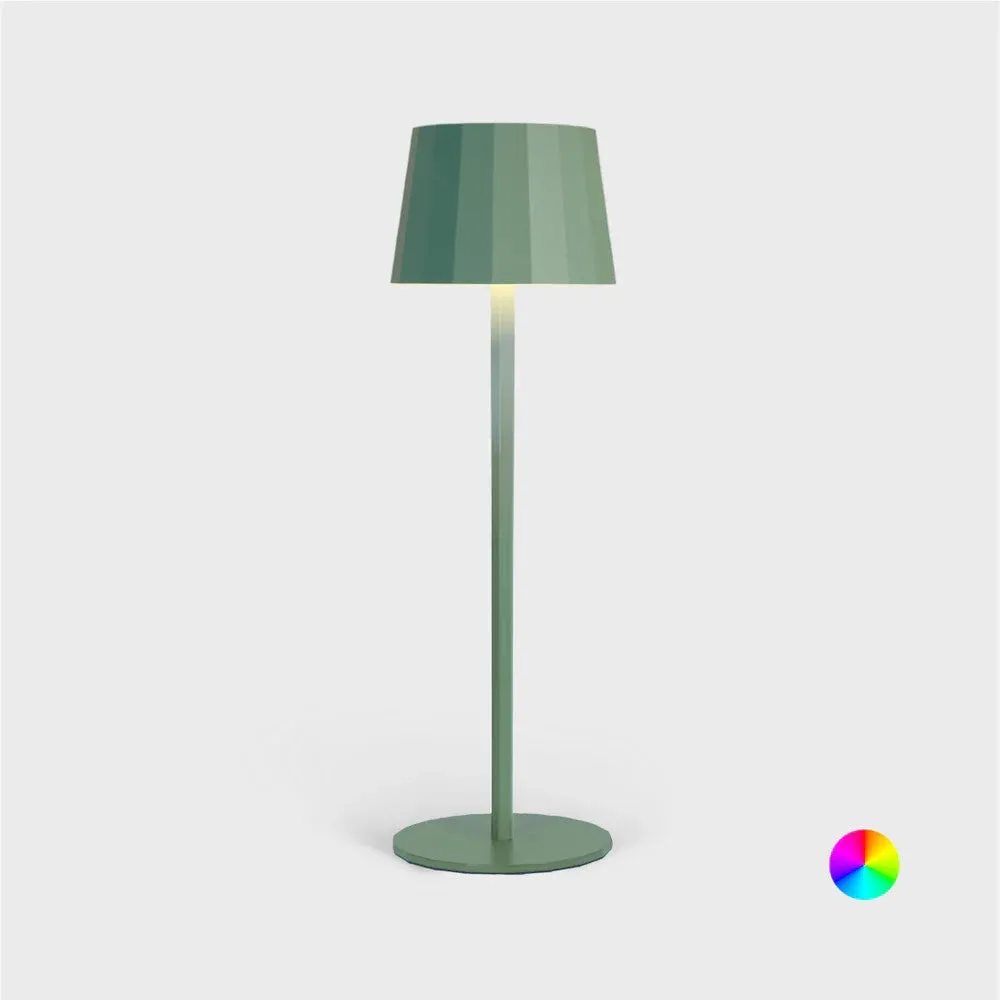 Wilma Rainbow Led Table Lamp Green Color