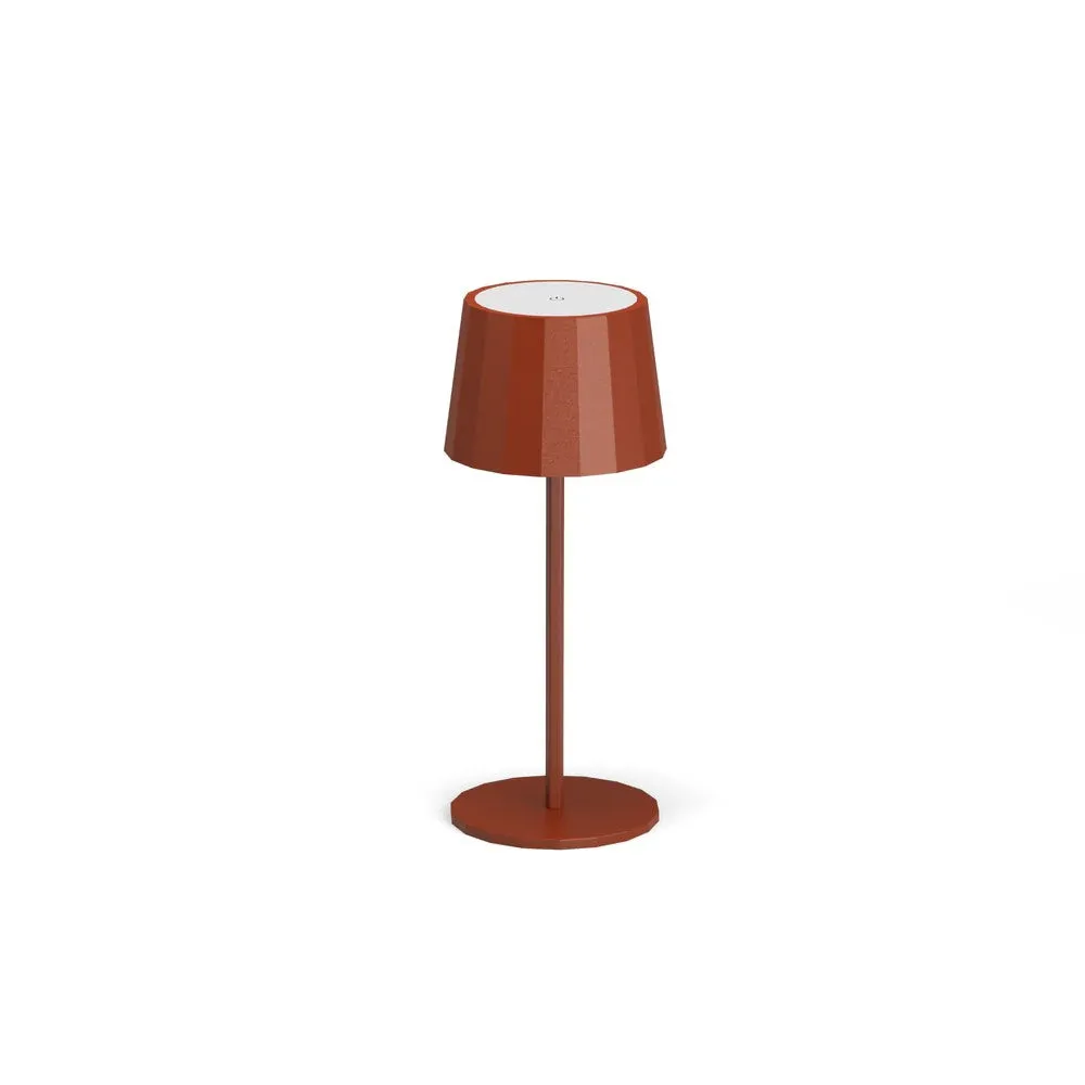 Wilma Small Led Table Lamp in Brick Color