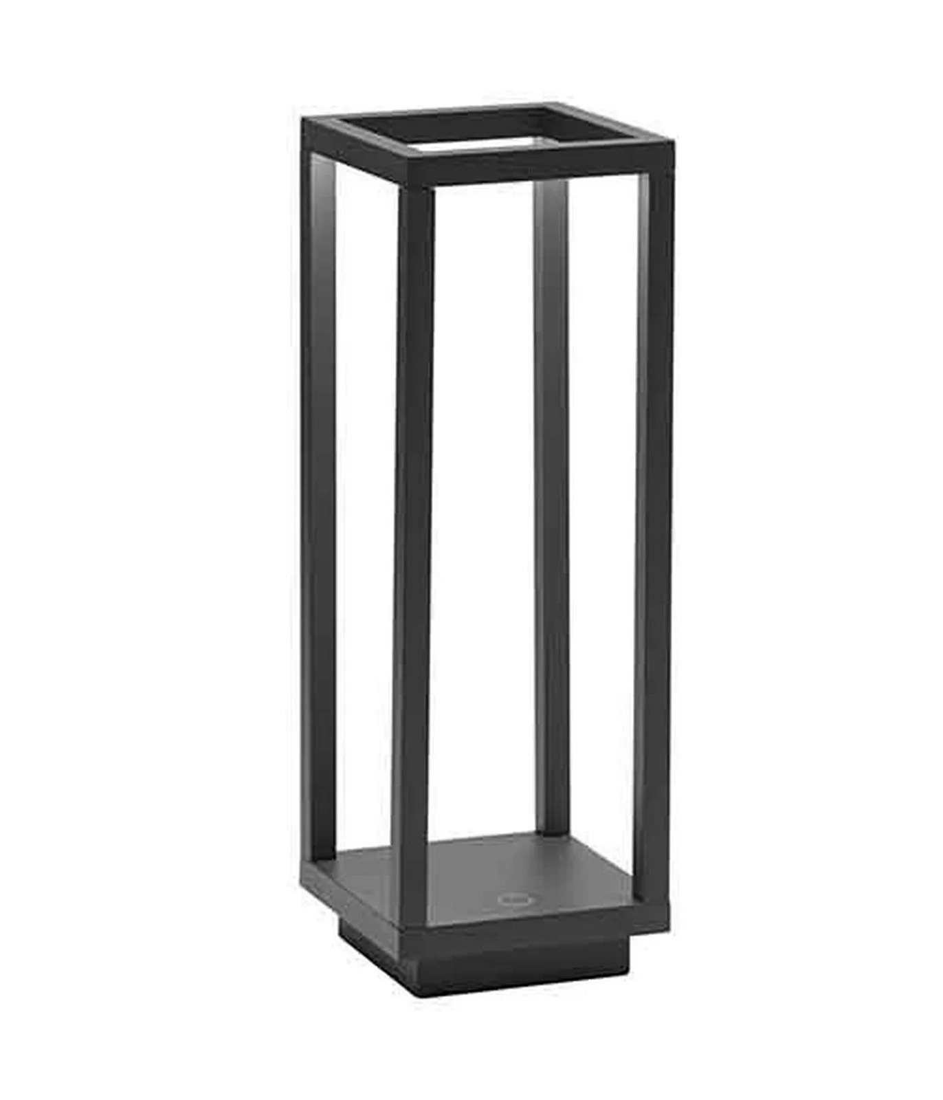 Zafferano Home Pro Gris Foncé - Lampe de Table en Aluminium H29,4 cm