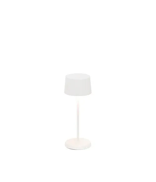Zafferano Olivia Micro Table Lamp D 75 Mm H 200 Mm Matt White
