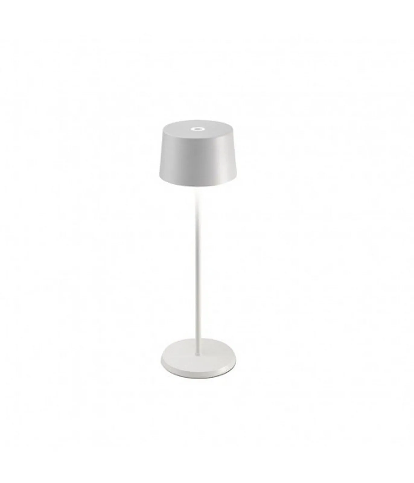 Zafferano Olivia Pro Blanc Mat - Lampe de Table LED H35cm