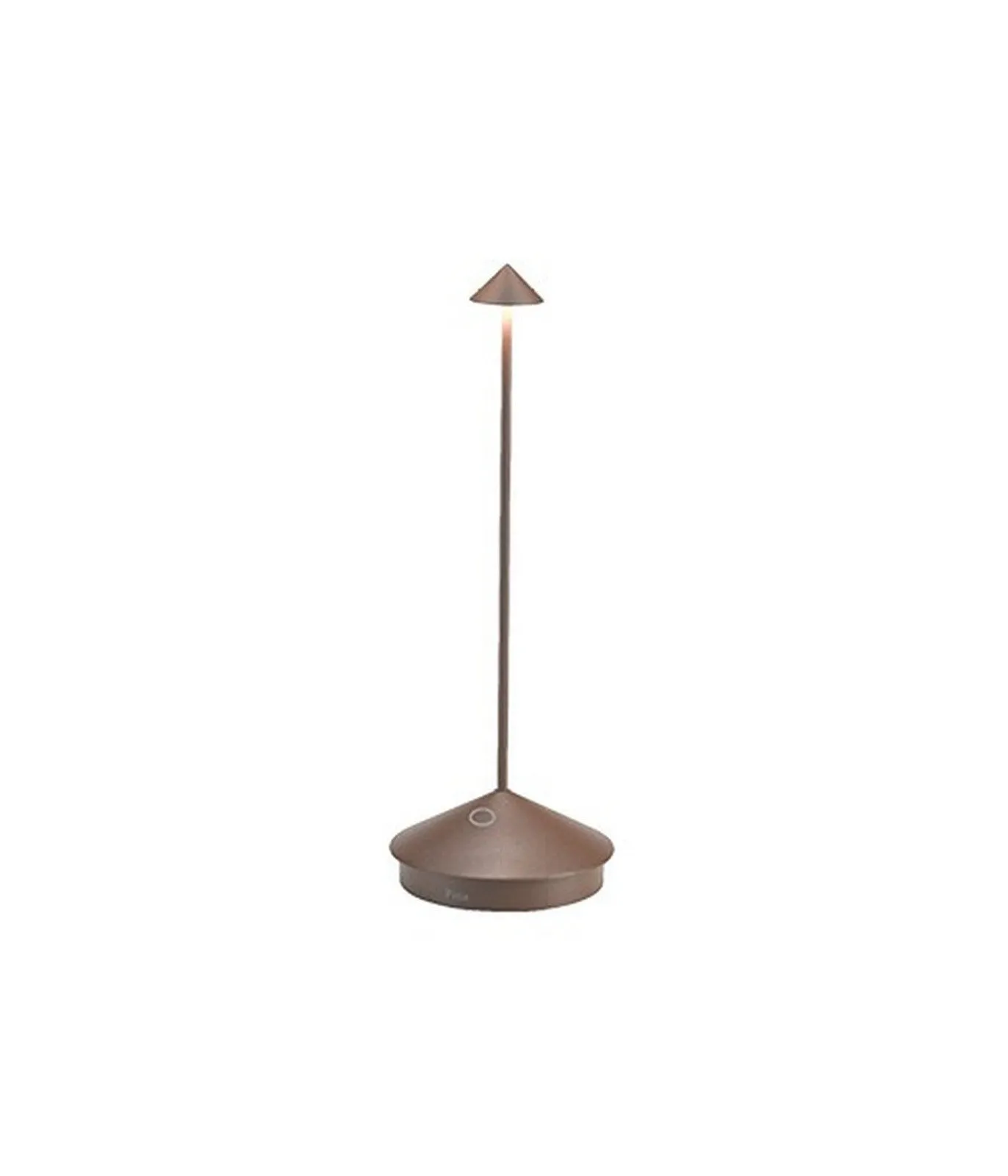 Lampe de table LED en pin safran Pro Corten H29 cm