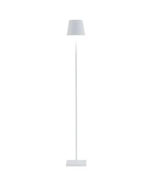 Zafferano Poldina Pro L Blanc Mat - Lampadaire et Lampe de Table LED H