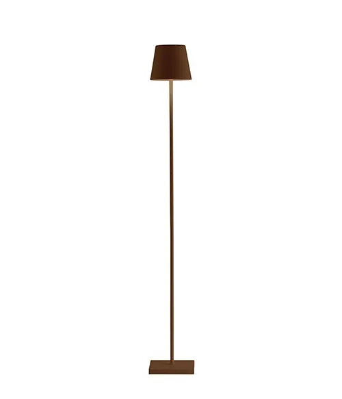 Lampadaire et lampe de table LED Saffron Poldina Pro L Corten H122 cm