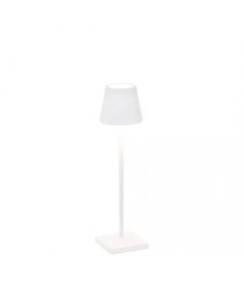 Zafferano Poldina Pro Micro Blanc Mat - Lampe de Table LED H27,5 cm