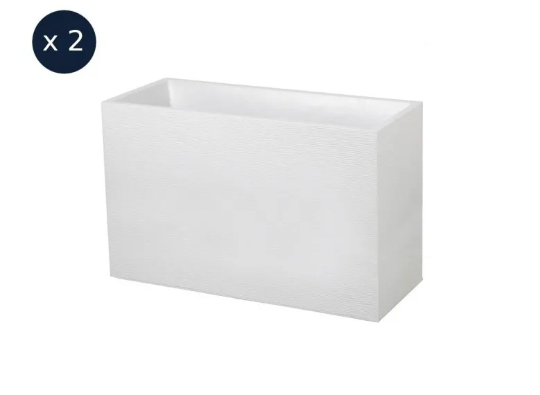 Lot de 2 Jardinières Muret Graphit 99,5 x 39,5 x 60 cm - 116 L