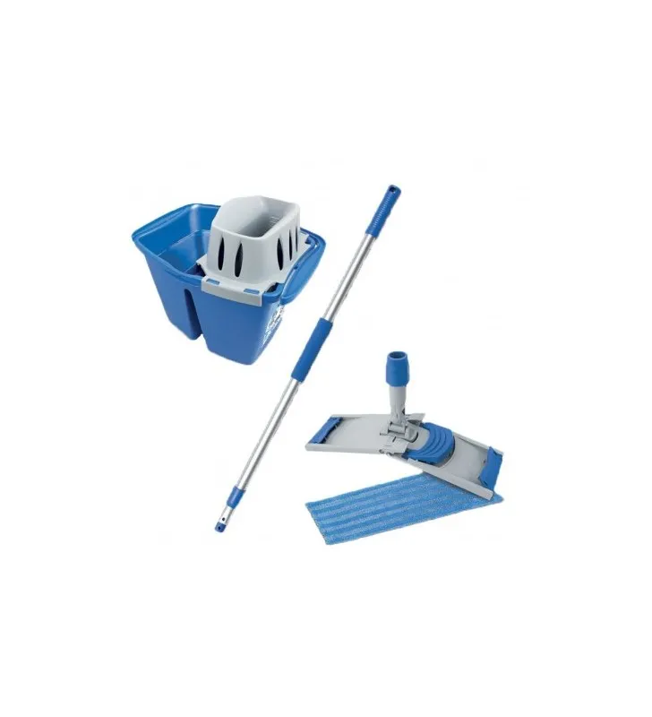 Kit de lavage EASY PRESS frange + seau + support + manche