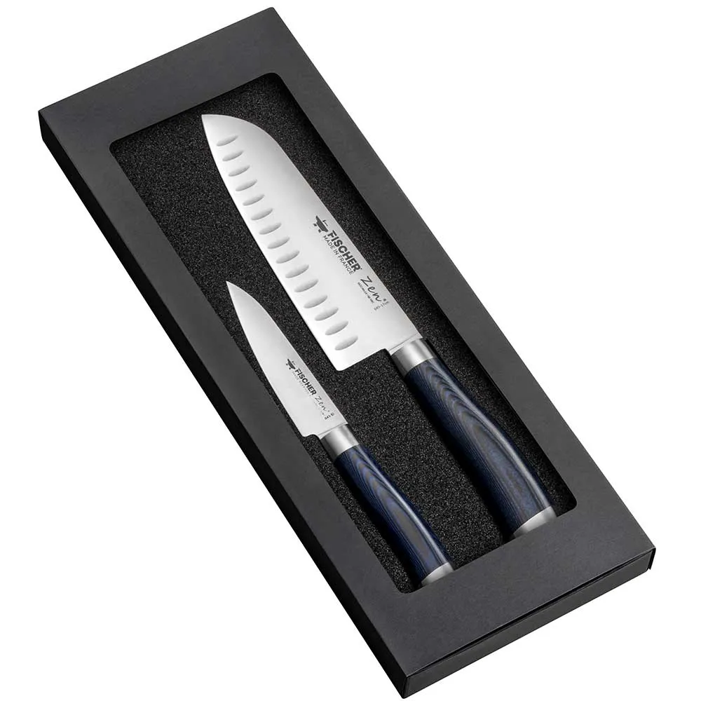 Kit couteaux Office et Santoku ZEN - FISCHER