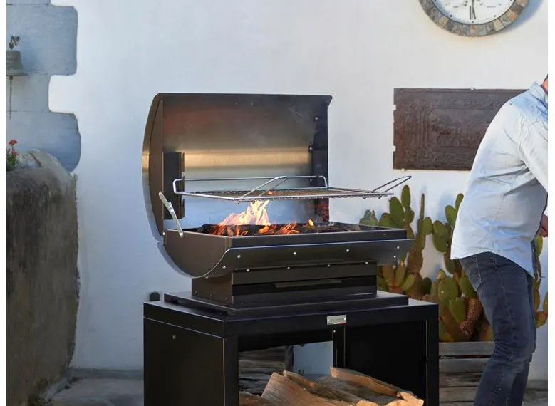 Barbecue à charbon Le Français XL60 DUO 60 x 40 cm - Le Marquier