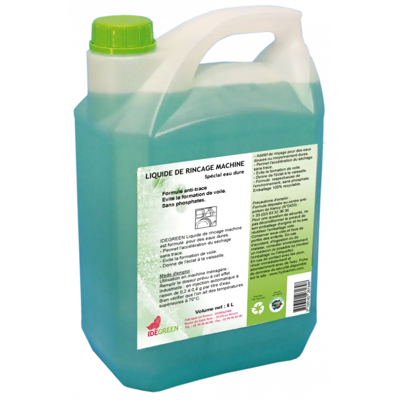 Liquide de rinçage ID 30 qui permet l'accélération du séchage tout en évitant la formation de traces