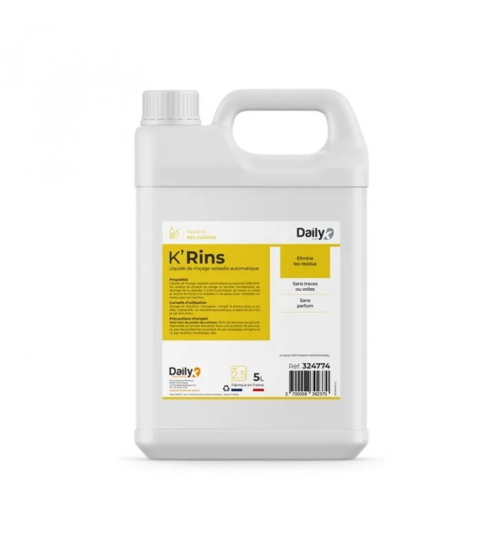 Liquide de rinçage K'RINS - Bidon de 5L