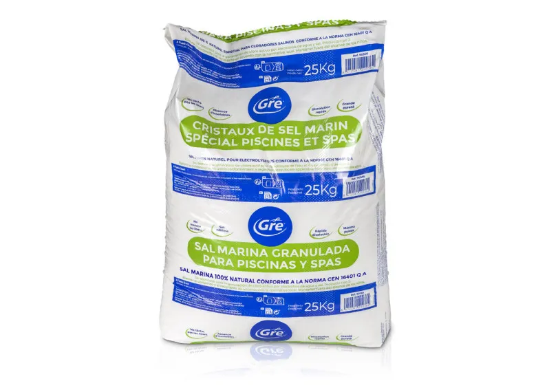 Lot de 2 sacs de sel de piscine granulé 25 kg - Gré