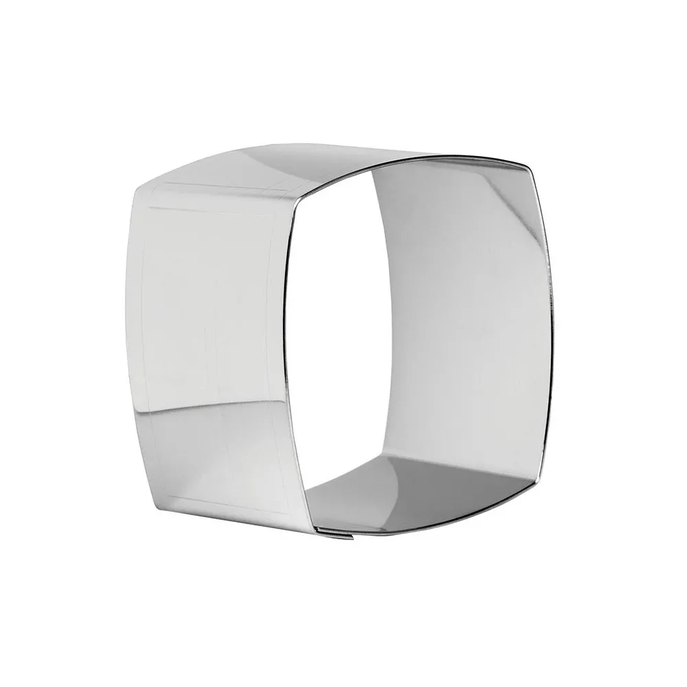 Lot de 4 nonnettes MATFER forme carrée bombée en inox 6x6x4.5cm