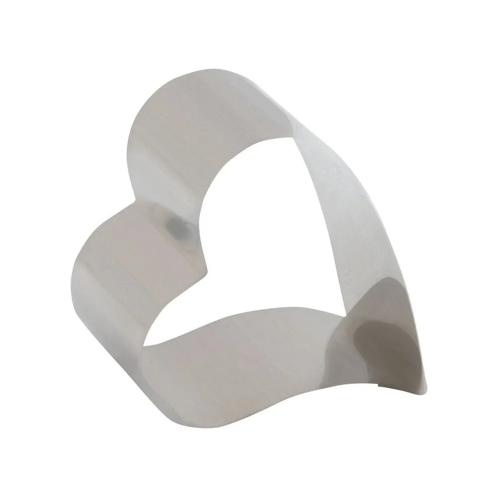 Lot de 4 nonnettes MATFER forme coeur en inox 7x6x4.5cm