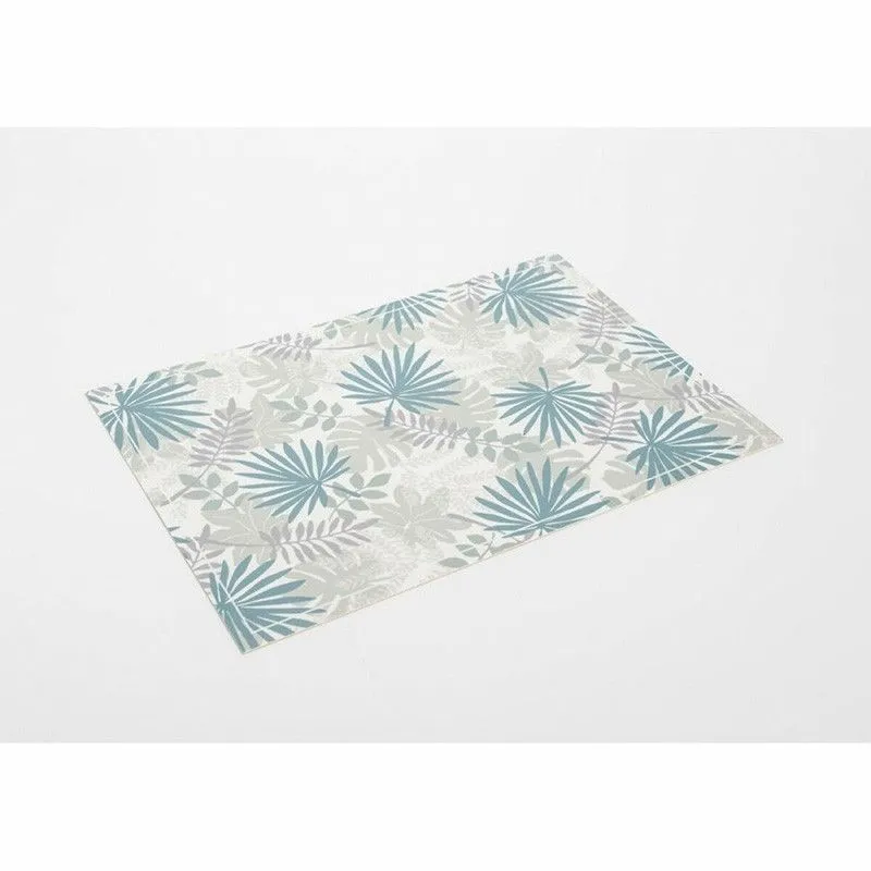Set de table en vinyle Jungle bleu, 45 x 30 x 2 cm