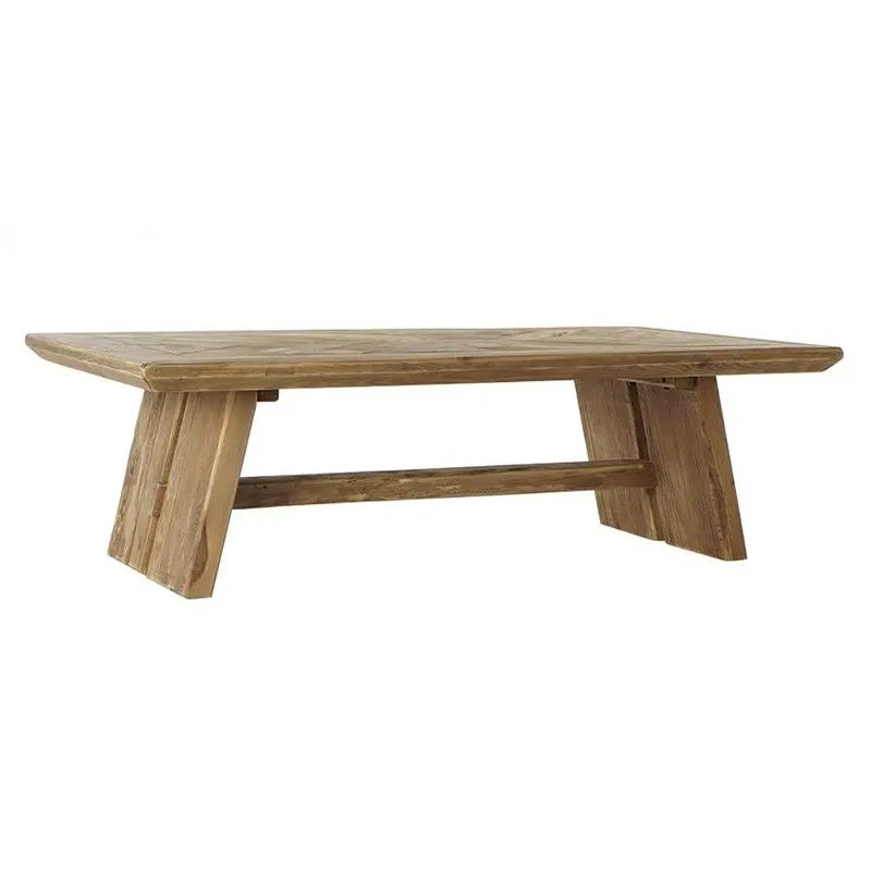 Table basse d'extérieur en bois recyclé 130x70x40 cm