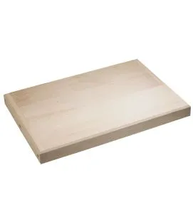 Planche à découper hêtre 50x35 cm Sans rigole Non réversible
