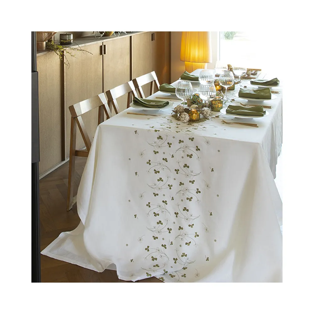 Nappe Chance Alexandre Turpault 100% lin - 3 dimensions