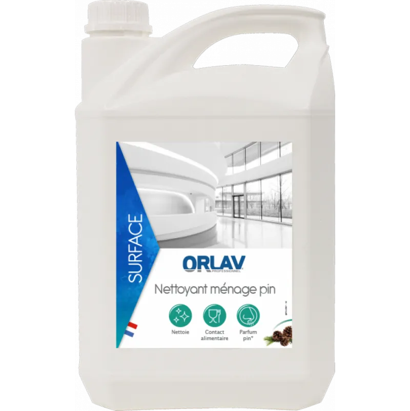 Nettoyant ménage pin est un nettoyant polyvalent développé pour le nettoyage de toutes surfaces lavables.
