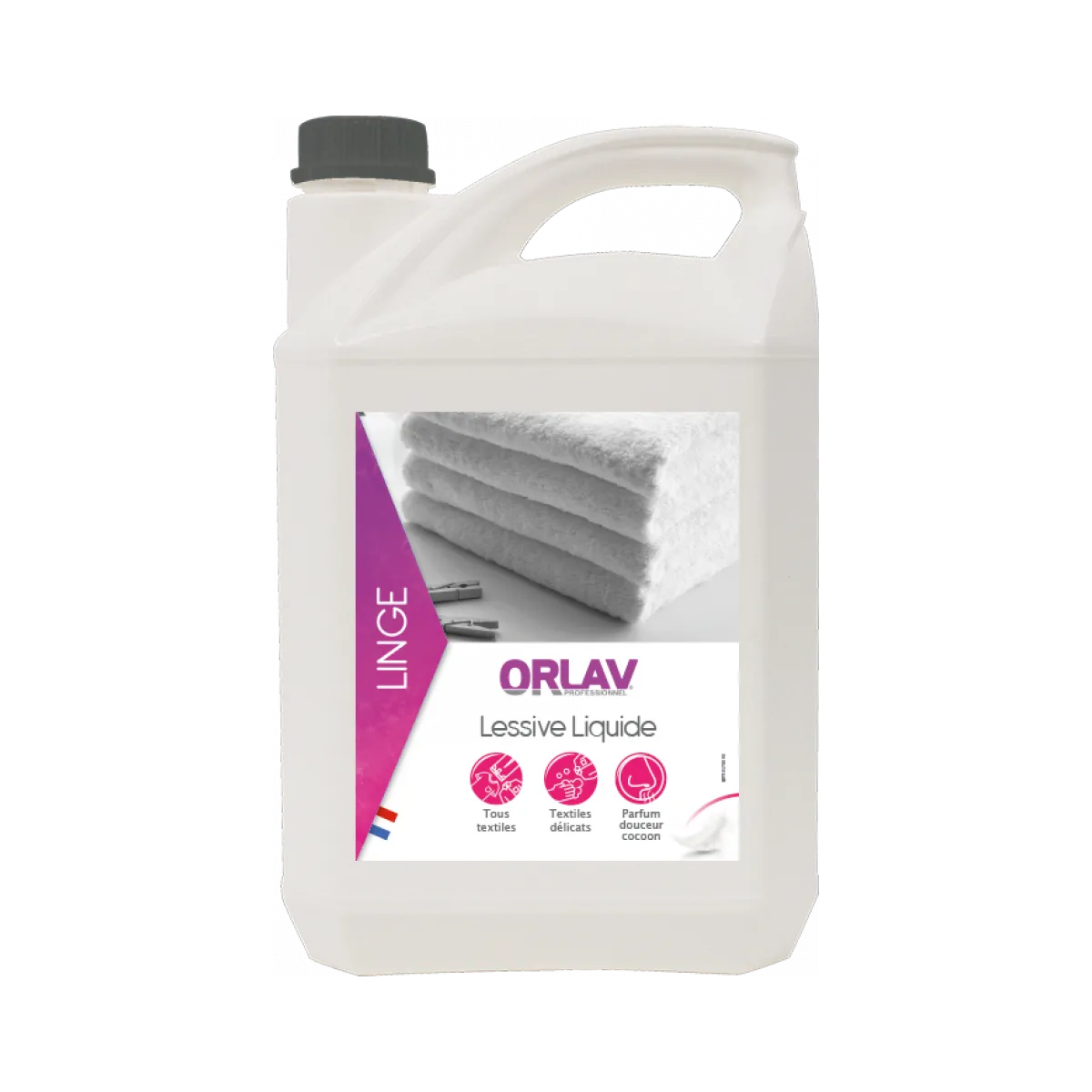 ORLAV LESSIVE LINGE LIQUIDE Professionnelle 5L