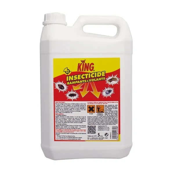 P00293 - Laque insecticide surpuissant volants/rampants 5L KING