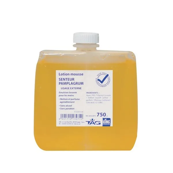 P00294 - Recharge nettoyant mains mousse pamplagrum 750cc KING