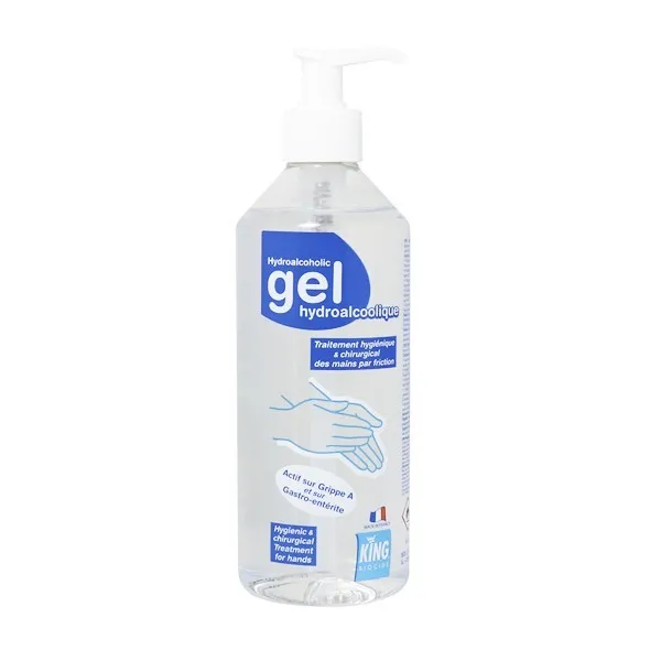 P00446 - Gel hydroalcoolique pompe 500ml KING
