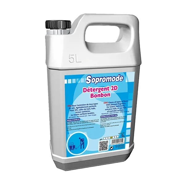 P01002 - Détergent 2D Bonbon 5L SOPROMODE