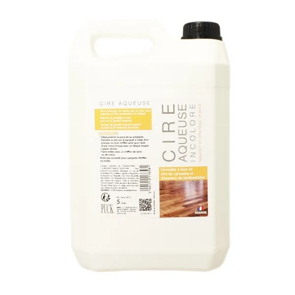 P01056 - Cire aqueuse incolore 5L PUCK