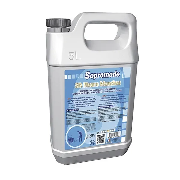P01159 - Désinfectant 3D Fleurs Blanches 5L SOPROMODE