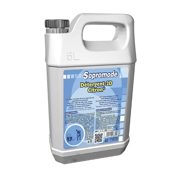 P01172 - Détergent 2D Citron 5L SOPROMODE