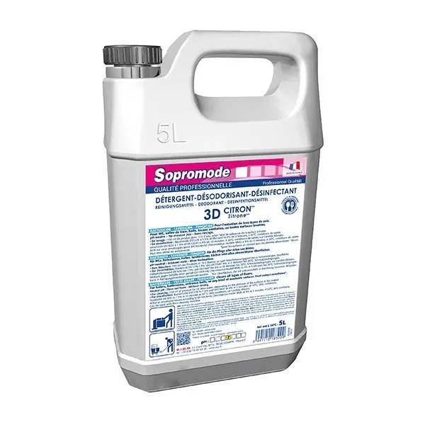 P01173 - Désinfectant 3D Citron 5L SOPROMODE