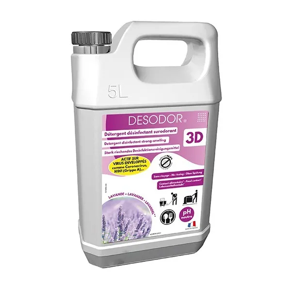 P01244 - Désinfectant 3D Lavande 5L DESODOR