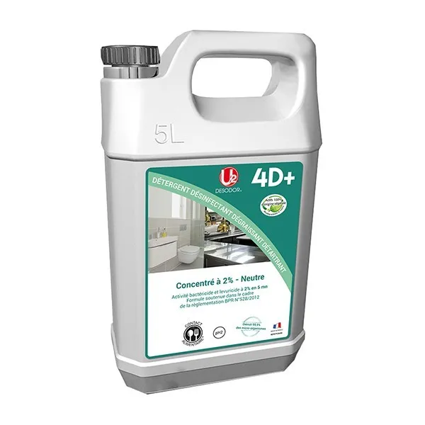 P01339 - Désinfectant 4D+ dilution 2% 5L DESODOR