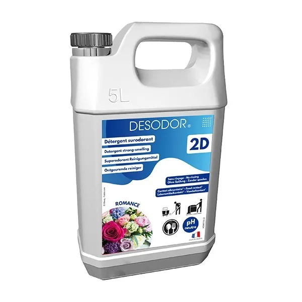P01371 - Détergent 2D Romance 5L DESODOR