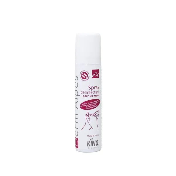 P01402 - Spray désinfectant mains Derm'Alpes 50ml KING