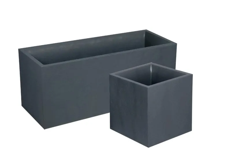 Pack Jardinière rectangulaire 100 x 40 x 43,5 cm + Jardinière carrée 40 cm