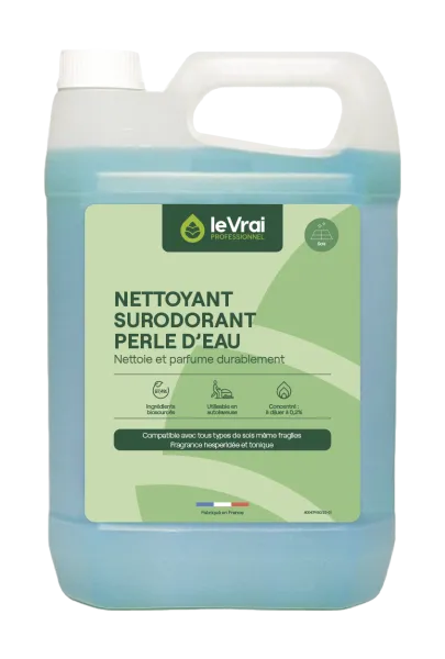 Le vrai professionnel nettoyant surodorant perle d’eau détergent parfumant 5L