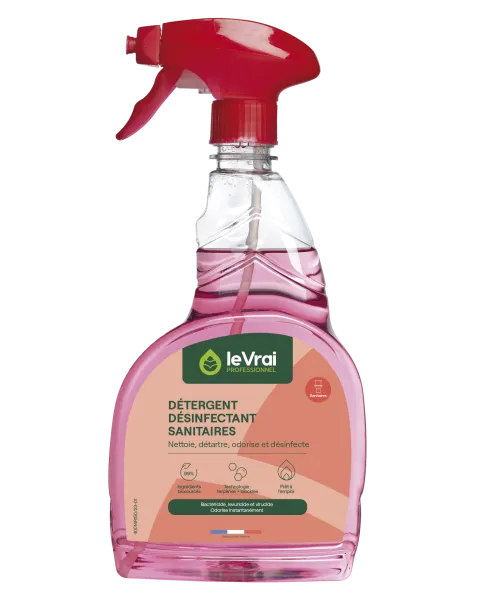 Detergent Desinfectant Sanitaire 5 En 1 Le Vrai Le Spray De 750Ml