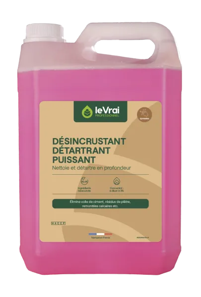 Le vrai professionnel désincrustant détartrant puissant après travaux 5 Litres