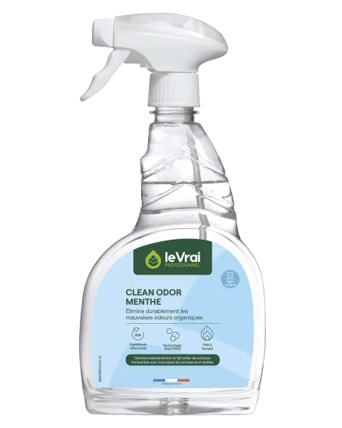 Le vrai professionnel clean odor menthe destructeur d’odeur technologie enzypin - Spray 750ml