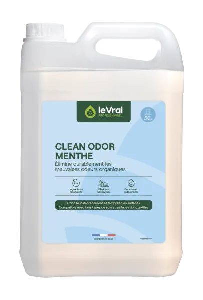 Le vrai professionnel clean odor menthe destructeur d’odeur technologie enzypin - Bidon 5 Litres