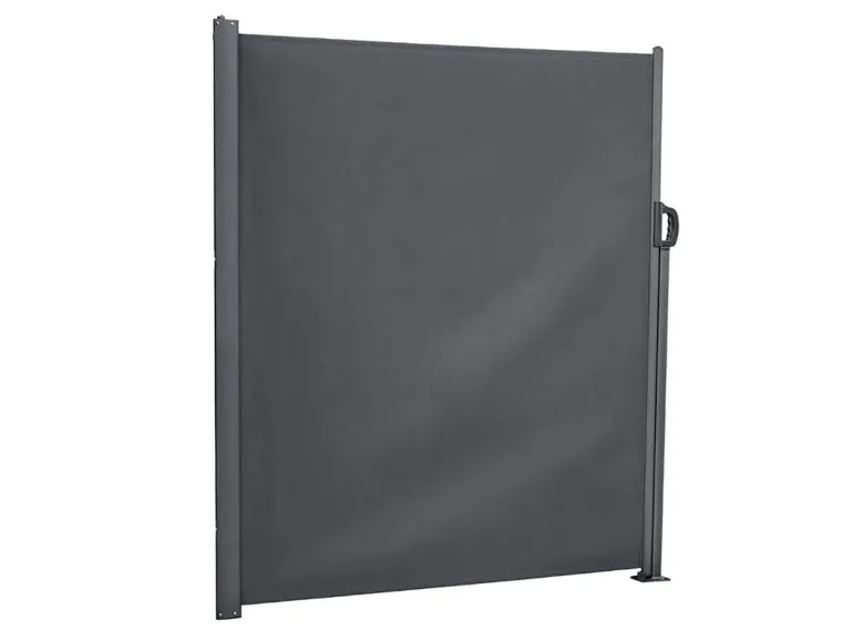 Paravent rétractable de terrasse Antao graphite - 3 x 1,80 m - Hespéride