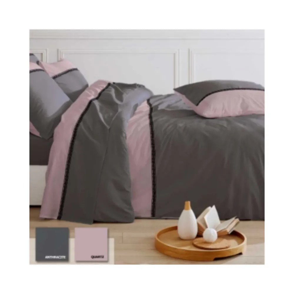 Parure de lit TRADILINGE Passion anthracite (1 dispo)
