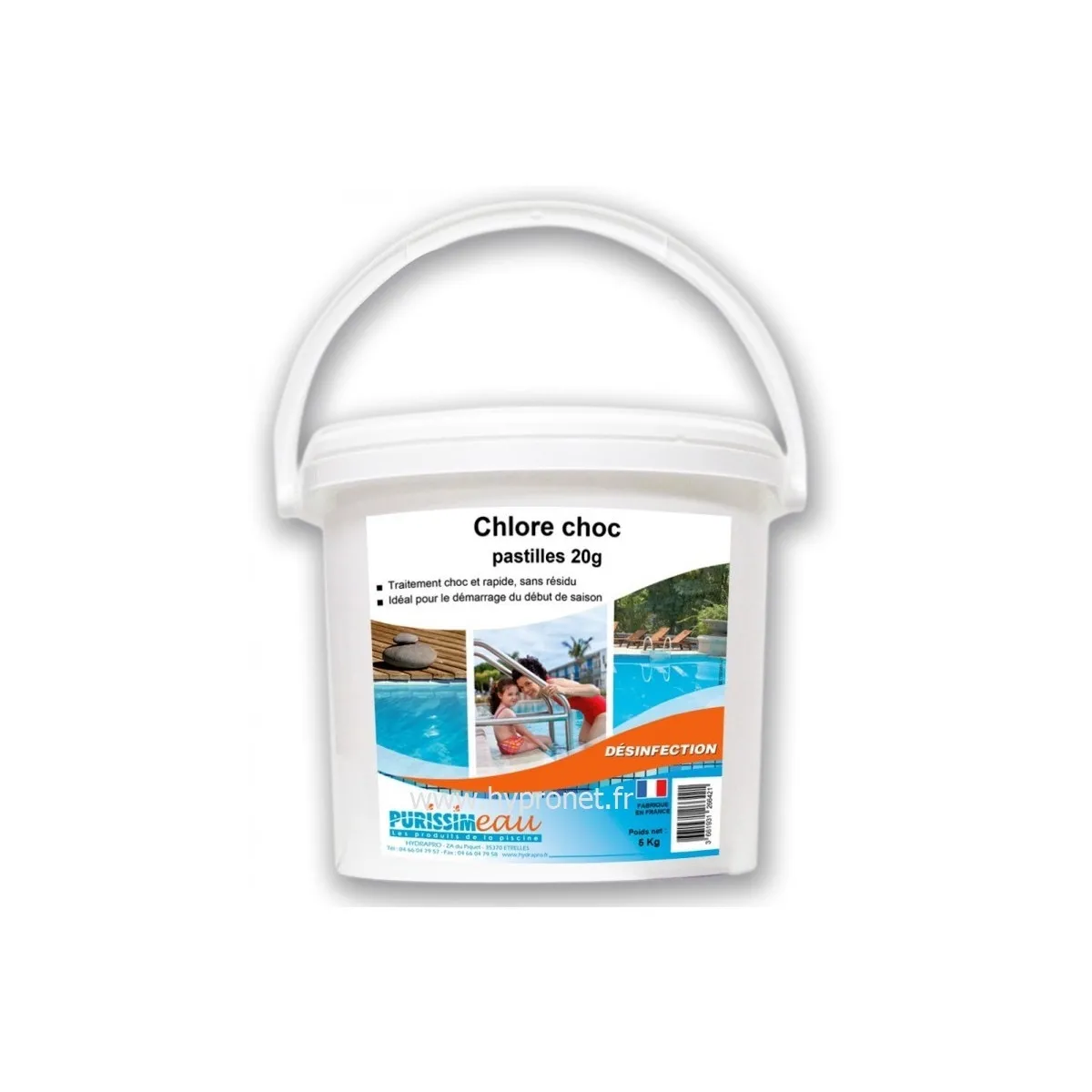 PASTILLE CHLORE CHOC 20G STABILISEE