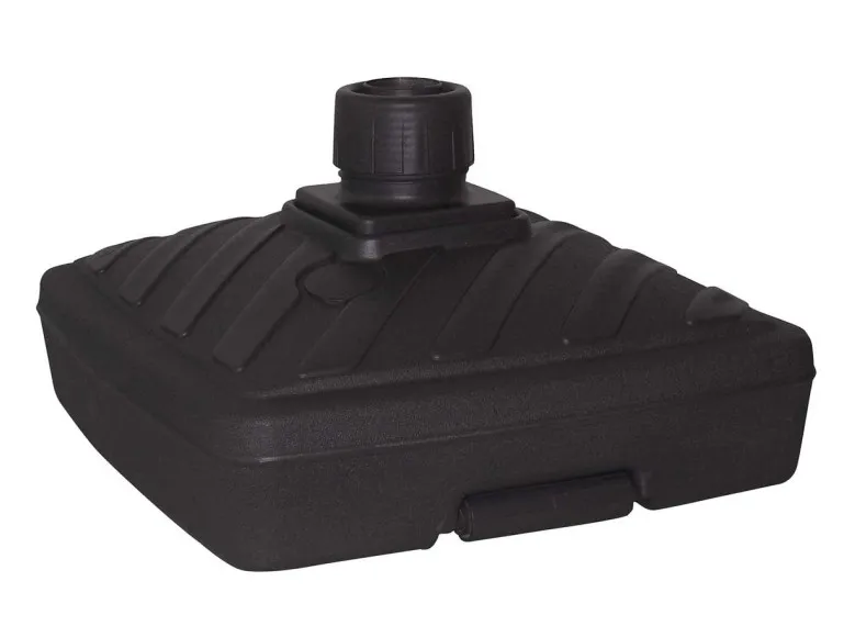 Pied de parasol carré en plastique à remplir 40 L - Eda