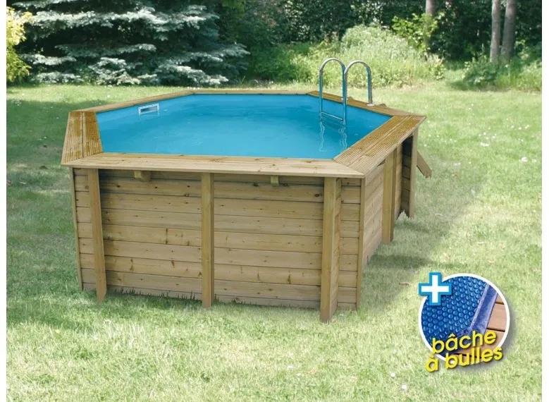 Piscine bois Azura 4,10 x 1,20 m - Ubbink